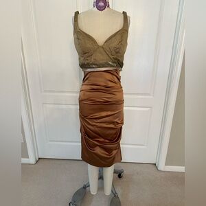 Nicole Miller Brown Cocktail Dress